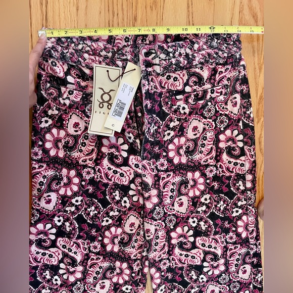 Figue MAIA PANT Small Paisley Fleur Black Berr,Floral Print,NWT,Size : 2 - Picture 7 of 14